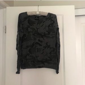 Maison scotch camo stars sweater